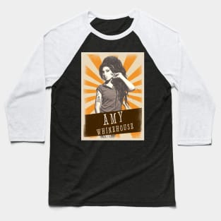 Vintage Aesthetic Amy Whinehouse Baseball T-Shirt